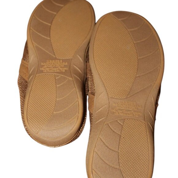 CLEARANCE SALE Women's Dearfoams Slippers tan slipon style comfy NWOT's size 8 - Picture 4 of 6